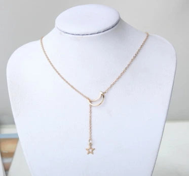 Moon Star Chain Short Necklace supplier gallery image 5