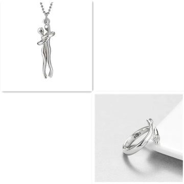 Love Hug Unisex Couple Chain Necklace supplier gallery image 21