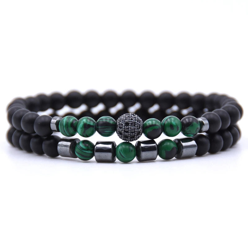 6 mm Natural Stone Bead Bracelet, view 17