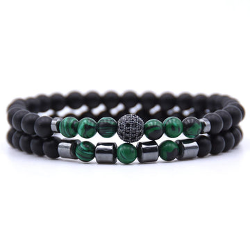 6 mm Natural Stone Bead Bracelet, view 17