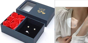 Retro Magnetic Folding Heart Shaped Jewellery Set supplier gallery image 12
