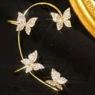 Butterfly Ear Clip Ear Hook Earrings supplier gallery image 7