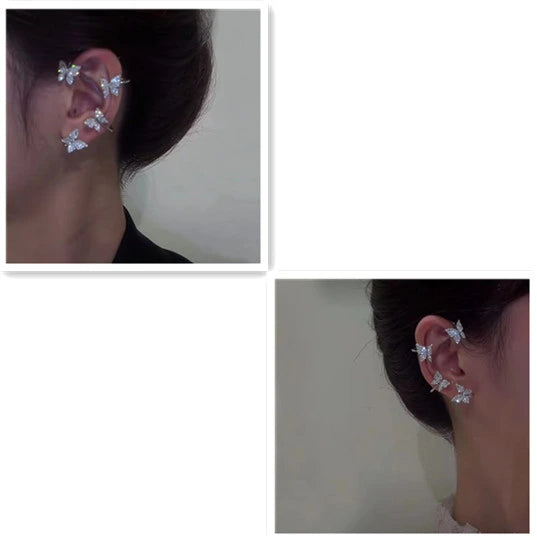 Butterfly Ear Clip Ear Hook Earrings supplier gallery image 6