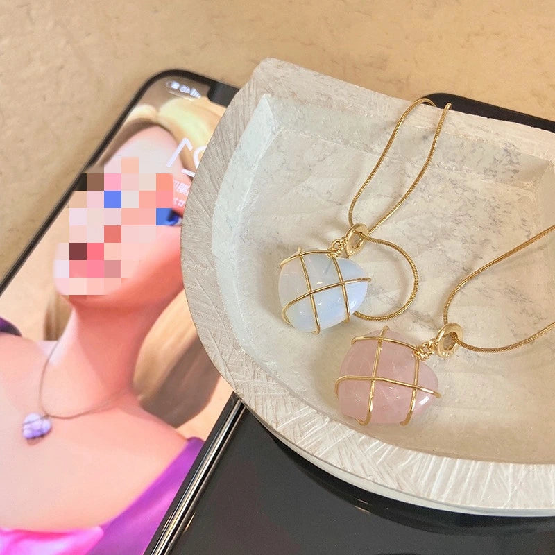 Moonstone Cartoon Princess Love Girl Necklace supplier gallery image 10