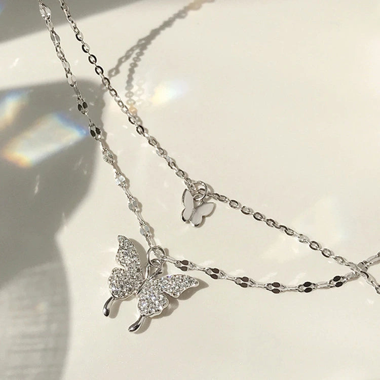 Elegant Color Shiny Butterfly Ladies Necklace supplier gallery image 14