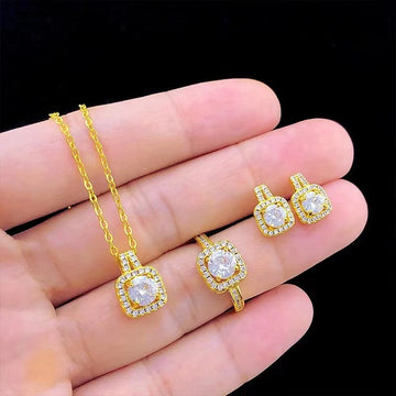 Gem Chain Choker Gold Color Necklace supplier gallery image 4