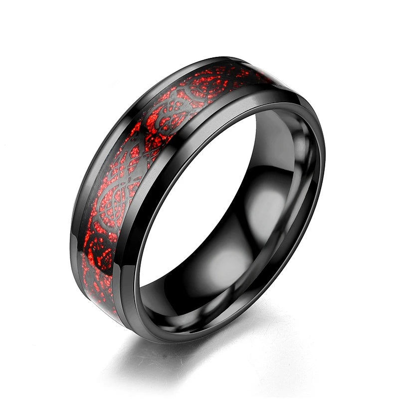 Dragon Pattern Band Ring supplier gallery image 4