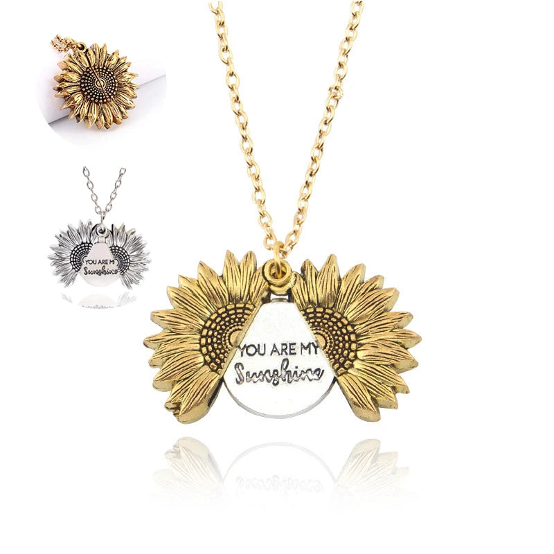 You Are MY Sunshine Sunflower Necklace supplier gallery image 2