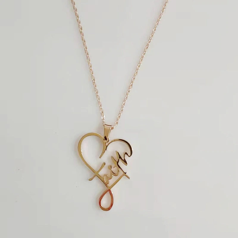 Heart of Faith Pendant Necklace, view 11