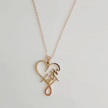 Heart of Faith Pendant Necklace, view 11