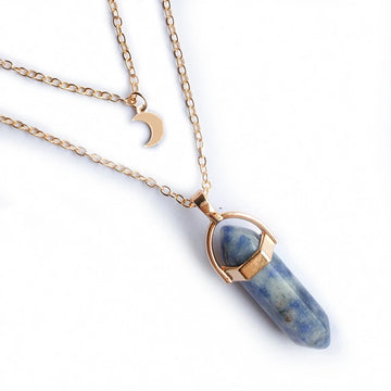 Moon Hexagonal Column Necklace supplier gallery image 3