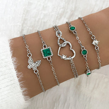 Bohemian Green Heart Bracelet supplier gallery image 4