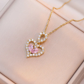Exquisite Heart Party Necklace supplier gallery image 5