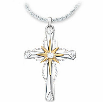 Octagonal Star Cross Necklace supplier gallery image 2