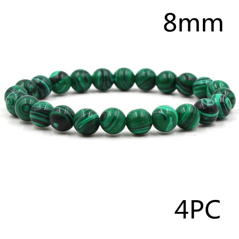 Classic Black Matte Green Malachite Bracelet supplier gallery image 21