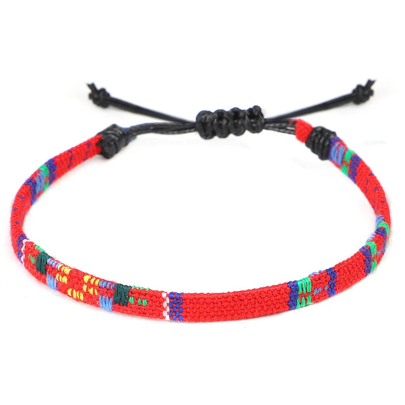 Hand Woven Rainbow Color Anklet Bracelet supplier gallery image 20