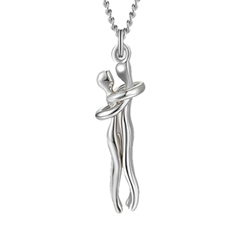 Love Hug Unisex Couple Chain Necklace supplier gallery image 8