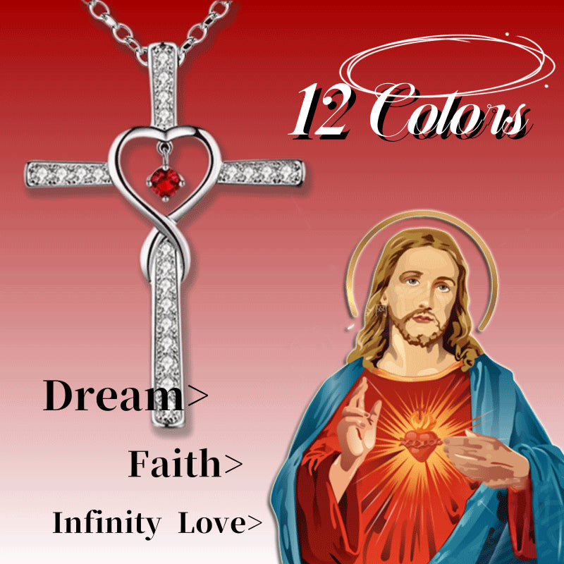 Supplier listing photo for Infinity Love God WE Trust Necklace