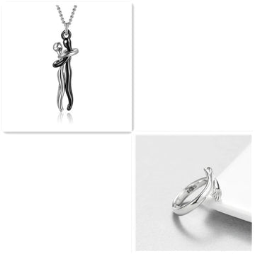 Love Hug Unisex Couple Chain Necklace supplier gallery image 27