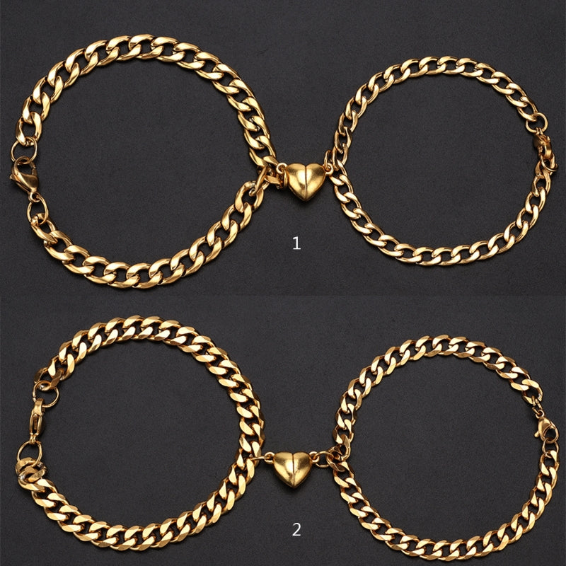 Supplier listing photo for Love Magnet Couple Bracelet Set