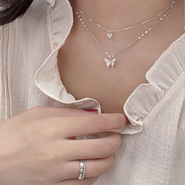 Elegant Color Shiny Butterfly Ladies Necklace supplier gallery image 12