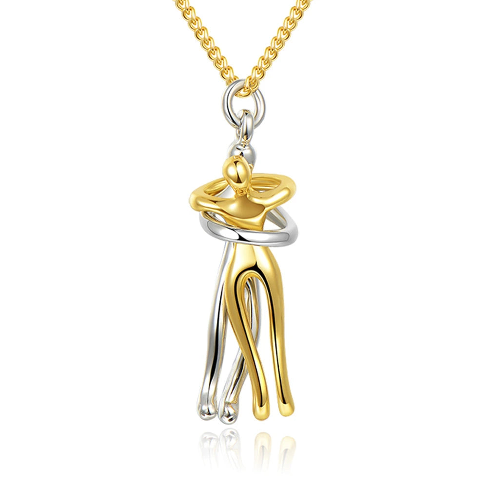 Love Hug Unisex Couple Chain Necklace supplier gallery image 7