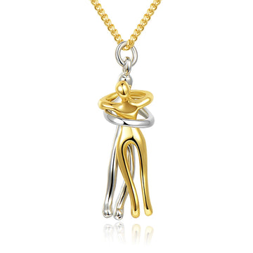 Love Hug Unisex Couple Chain Necklace supplier gallery image 7