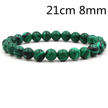 Classic Black Matte Green Malachite Bracelet supplier gallery image 16
