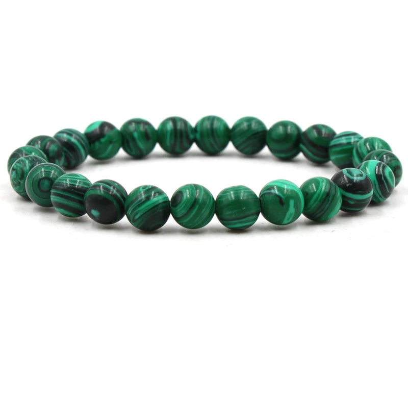 Classic Black Matte Green Malachite Bracelet supplier gallery image 11
