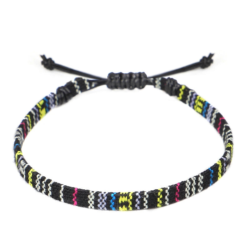 Hand Woven Rainbow Color Anklet Bracelet supplier gallery image 21