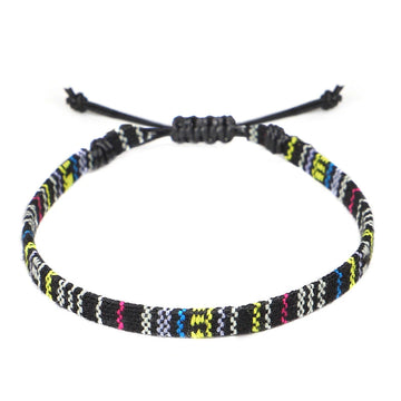 Hand Woven Rainbow Color Anklet Bracelet supplier gallery image 21