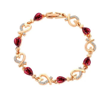 Hollow Love Rhinestones Heart Shaped Bracelet supplier gallery image 14