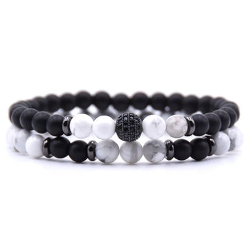 6 mm Natural Stone Bead Bracelet, view 14