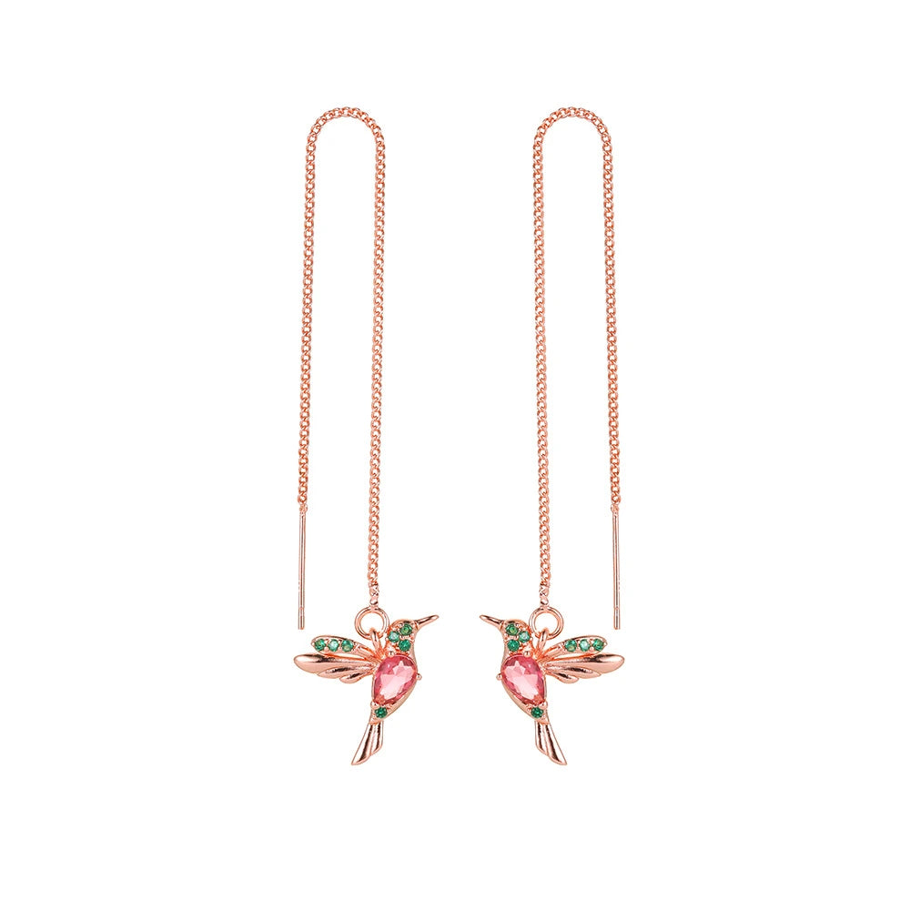 Unique Little Bird Drop Long Earrings supplier gallery image 8