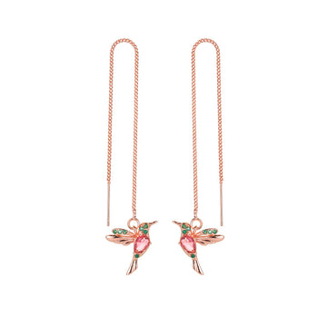 Unique Little Bird Drop Long Earrings supplier gallery image 8