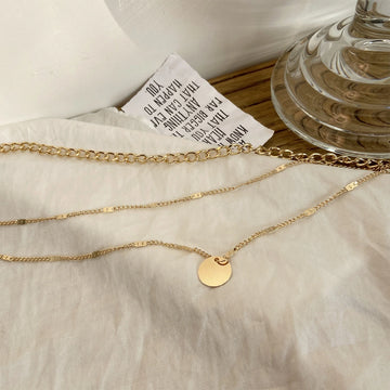 Multilayer Disc Chains Personality Necklace supplier gallery image 4