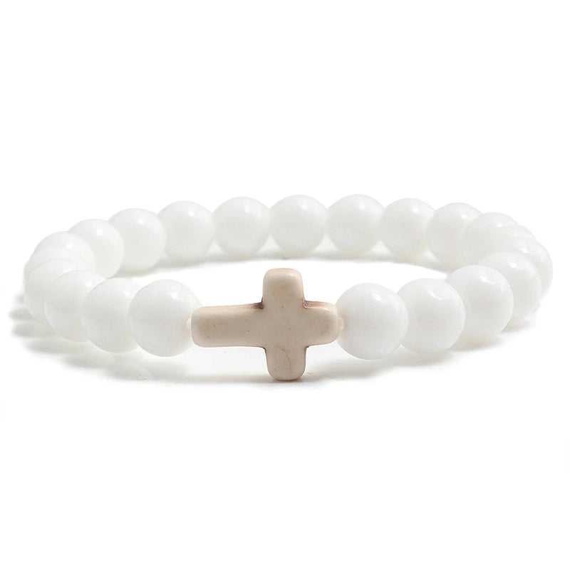 Blue Turquoise Cross Bracelet supplier gallery image 16