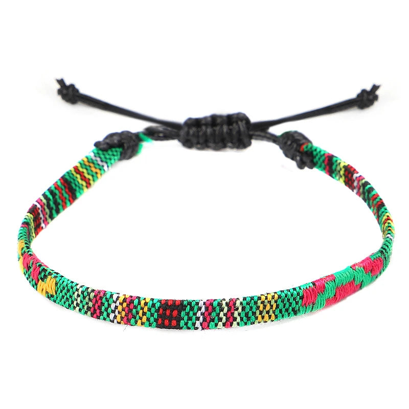 Hand Woven Rainbow Color Anklet Bracelet supplier gallery image 19