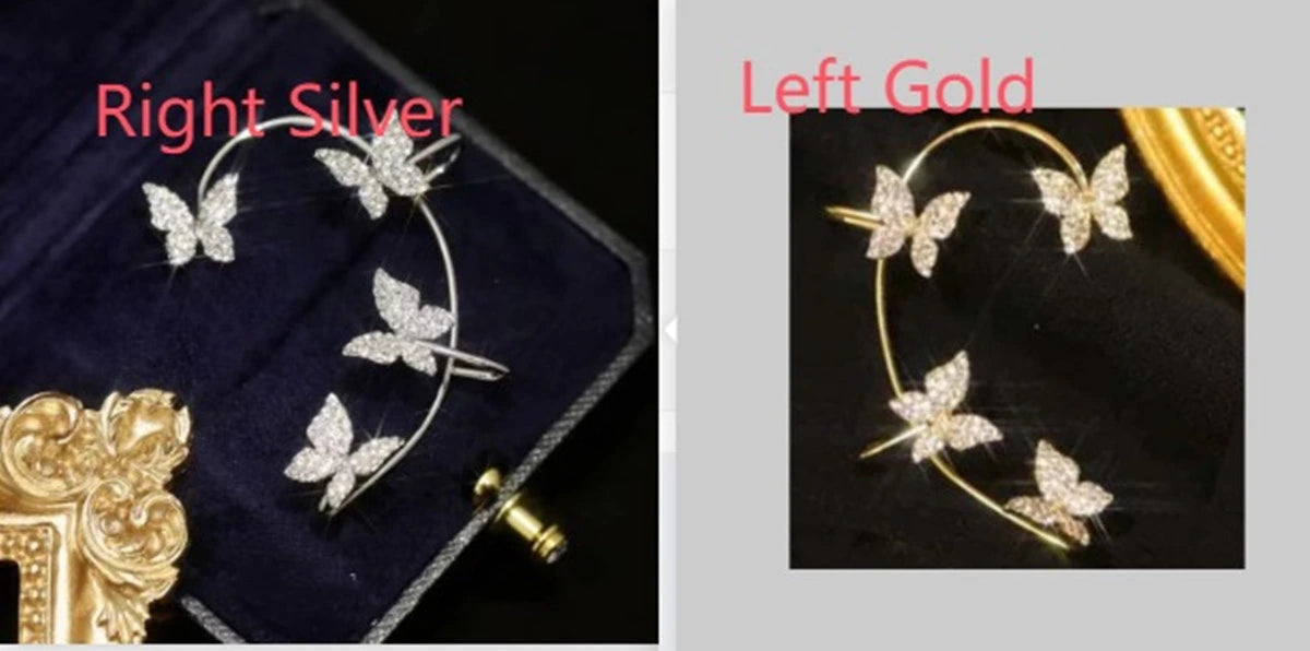 Butterfly Ear Clip Ear Hook Earrings supplier gallery image 12