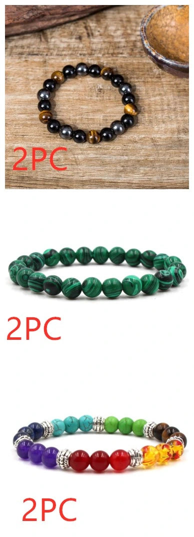 Classic Black Matte Green Malachite Bracelet supplier gallery image 6