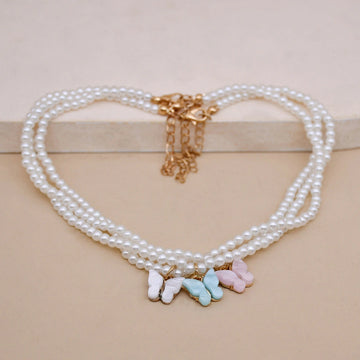 Elegant White Pearl Choker Small Necklace supplier gallery image 7