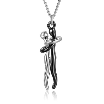 Love Hug Unisex Couple Chain Necklace supplier gallery image 6