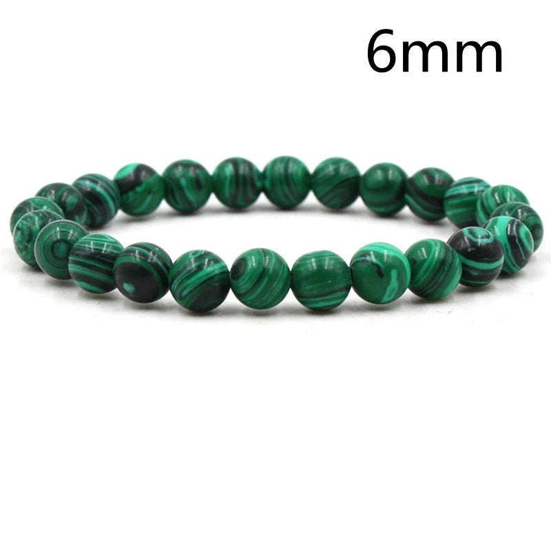 Classic Black Matte Green Malachite Bracelet supplier gallery image 20
