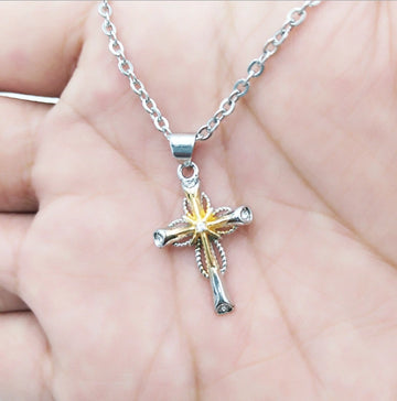 Octagonal Star Cross Necklace supplier gallery image 4