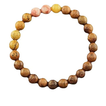 Matte 10 mm Stone Bead Couple Bracelets, view 17