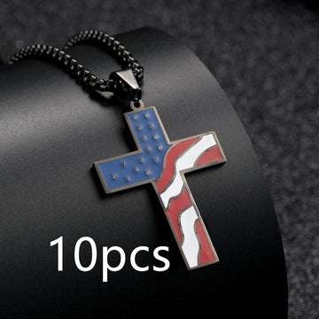 Flag Cross Pendant Necklace supplier gallery image 14