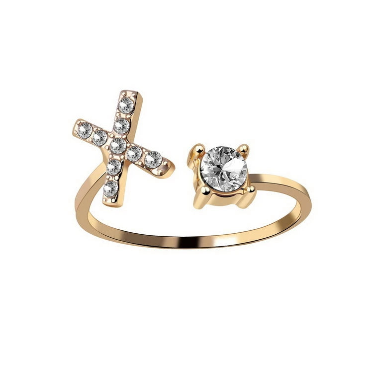 Design Adjustable Initial Letter Elegant Ring supplier gallery image 23