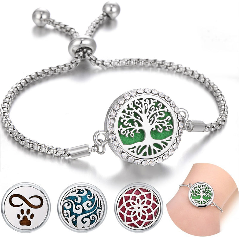 Supplier listing photo for Hollow Adjustable Aromatherapy Bracelet