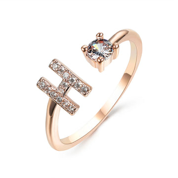 Design Adjustable Initial Letter Elegant Ring supplier gallery image 68