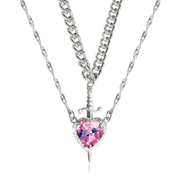 Gothic One Arrow Through Heart Necklace supplier gallery image 17